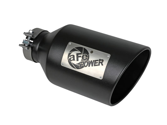 aFe Power MACH Force-Xp 409 Stainless Steel Clamp-on Exhaust Tip Black aFe