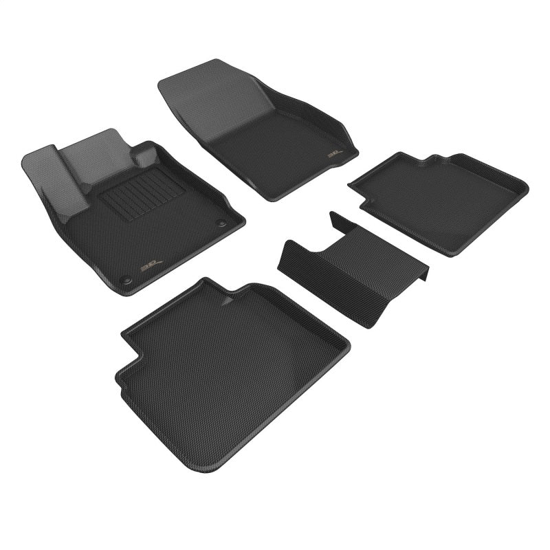 3D MAXpider L1HD13401509 2023-2024 Honda Accord Kagu Front & Rear Floormats - Black 3D MAXpider