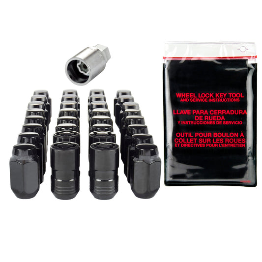 McGard M14x1.5 Black 8 Lug Wheel Install Kit Cone Seat - 84827