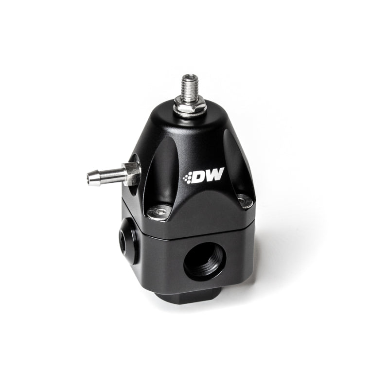 DeatschWerks DWR1000c Adjustable Fuel Pressure Regulator Dual 6AN Inlet and 6AN Outlet - Black DeatschWerks