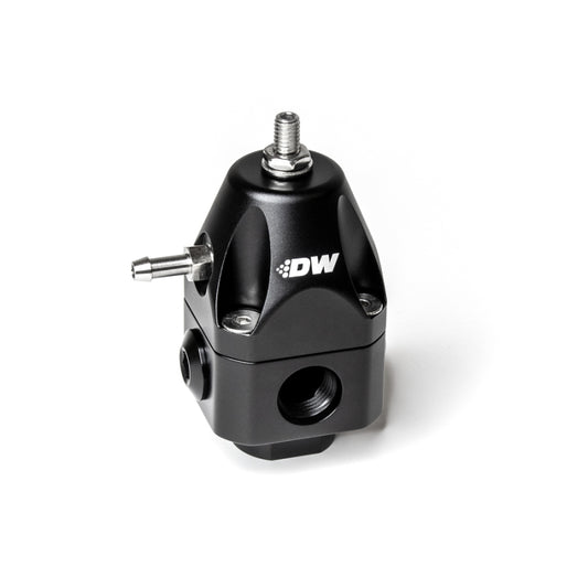 DeatschWerks DWR1000c Adjustable Fuel Pressure Regulator Dual 6AN Inlet and 6AN Outlet - Black DeatschWerks