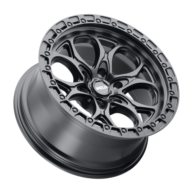 Weld Ledge Six W108 20x9 / 6x139.7 BP / 5 In BS Satin Black Wheel - eliteracefab.com