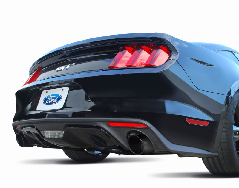 Gibson 15-17 Ford Mustang GT 5.0L 3in Cat-Back Dual Exhaust - Black Elite (Ceramic) Gibson