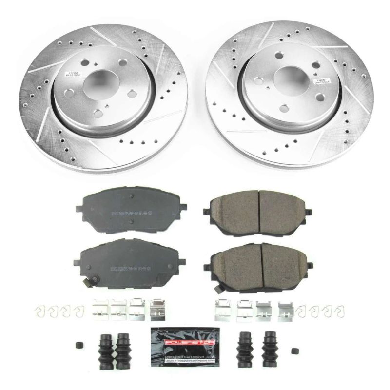 Power Stop 18-19 Toyota C-HR Front Z23 Evolution Sport Brake Kit - eliteracefab.com