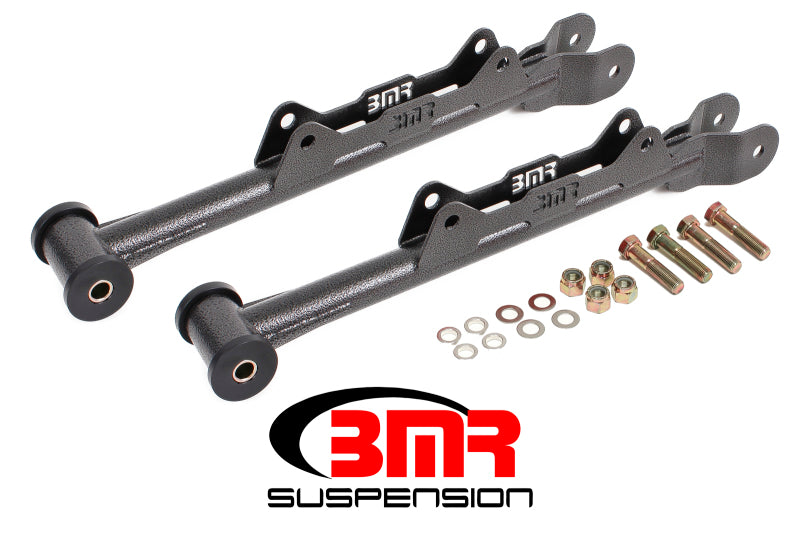 BMR REAR NON-ADJ LOWER CONTROL ARMS BLACK (10-15 CAMARO) - eliteracefab.com