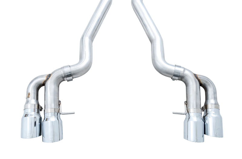 AWE Tuning 18-19 BMW M5 (F90) 4.4T AWD Cat-back Exhaust - Track Edition (Chrome Silver Tips) AWE Tuning