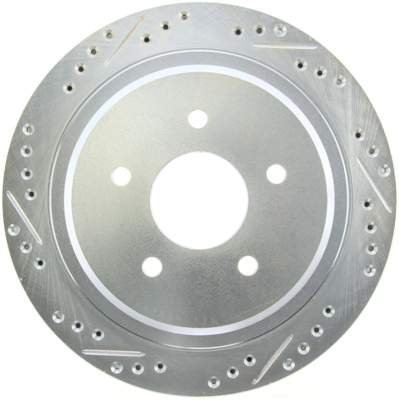 StopTech Select Sport Drilled & Slotted Rotor - Rear Right - eliteracefab.com