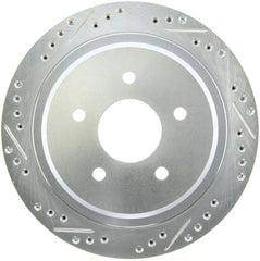 StopTech Select Sport Drilled & Slotted Rotor - Rear Right - eliteracefab.com