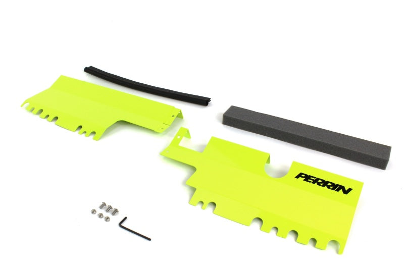 Perrin 15-21 WRX/STI Radiator Shroud (Without OEM Intake Scoop) - Neon Yellow Perrin Performance