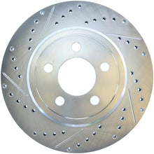 Load image into Gallery viewer, StopTech Select Sport 2011-2012 Dodge Challenger RT Drilled and Slotted Rear Right Brake Rotor - eliteracefab.com