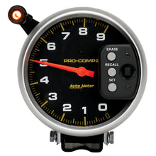 Load image into Gallery viewer, AutoMeter Gauge Tach 5in. 9K RPM Pedestal W/ Quick Lite &amp; Peak Memory Pro-Comp