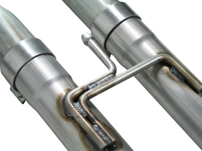 aFe MACHForce XP Exhaust Cat-Back 2.5/3in SS-409 w/ Polished Tip 04-12 Nissan Titan V8 5.6L - eliteracefab.com