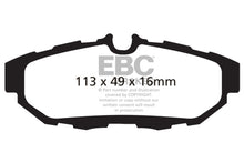 Load image into Gallery viewer, EBC 10-14 Ford Mustang 3.7 Redstuff Rear Brake Pads - eliteracefab.com