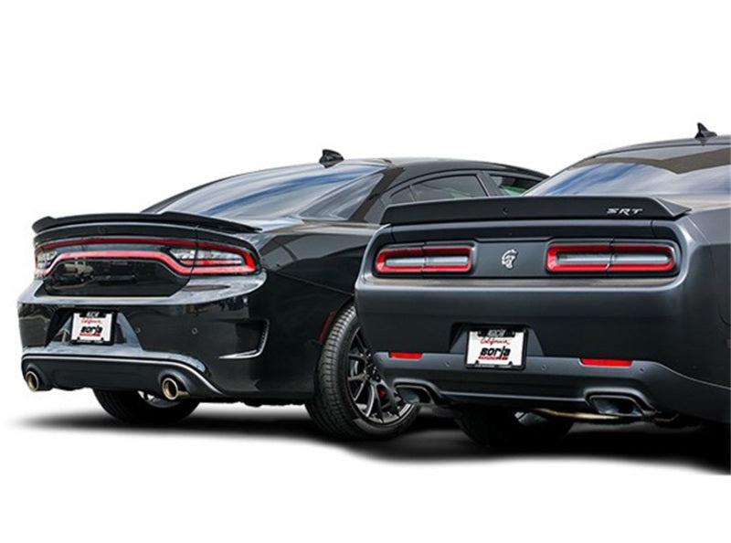 Borla 15-16 Dodge Challenger Hellcat 6.2L V8 ATAK w/ Valve Simulator CB Exhaust Factory Valance - eliteracefab.com