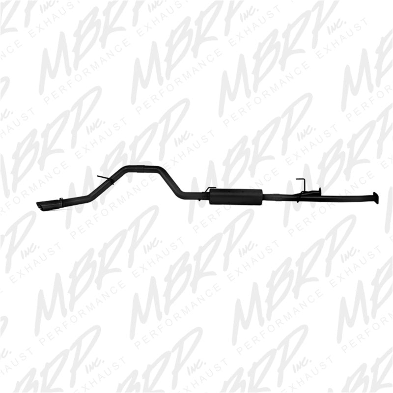 MBRP 2009-2014 Toyota Tundra 5.7L EC-Std. & SB/CC-SB 3in Cat-Back Single Side AL - Black - eliteracefab.com