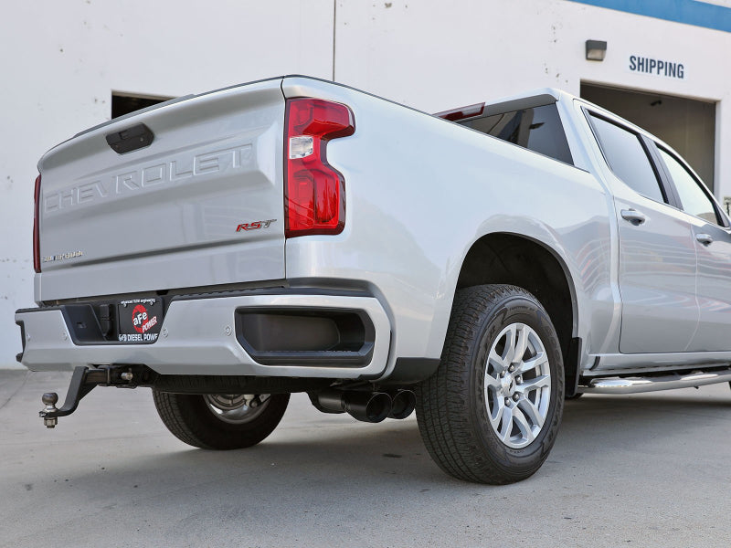 aFe Rebel XD Series 3in 304SS DPF-Back 20-21 GM Trucks L6-3.0L (td) LM2 - Dual Black Tip aFe