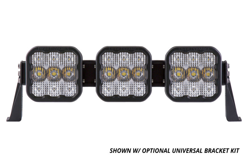 Diode Dynamics SS5 18.5in 3-Pod Yellow Combo Light Bar Pro - DD7239