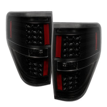 Load image into Gallery viewer, Xtune Ford F150 09-14 LED Tail Lights Black Smoke ALT-JH-FF15009-LED-BSM - eliteracefab.com