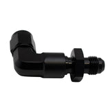 DeatschWerks 6AN O-Ring Male to 6AN Male Flare Bulkhead Include Nut - Anodized Matte Black