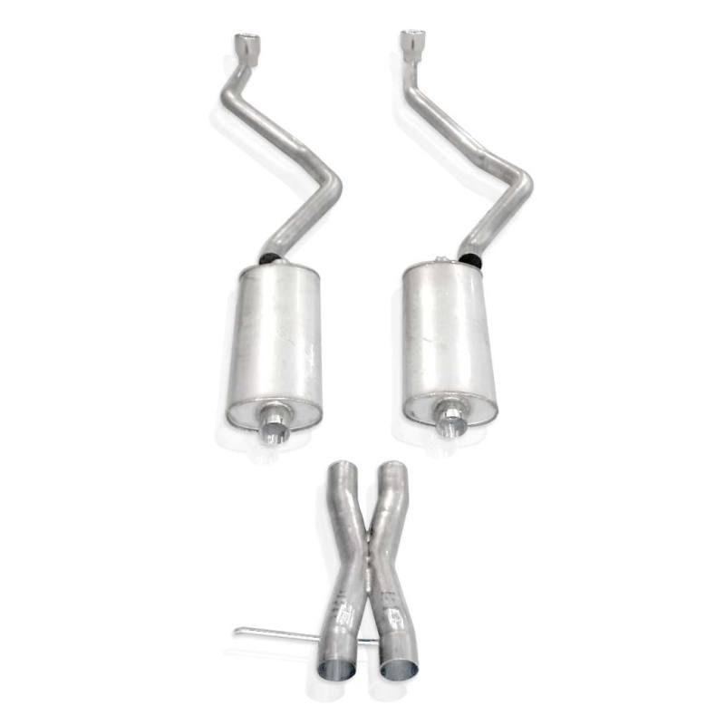 Stainless Works 2007-14 Chevy Tahoe And Yukon LT 2-1/2in Exhaust X-Pipe Chambered Mufflers Tips Stainless Works