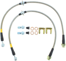 Load image into Gallery viewer, STOPTECH 93-01 IMPREZA STAINLESS STEEL FRONT BRAKE LINES, 950.47003 - eliteracefab.com