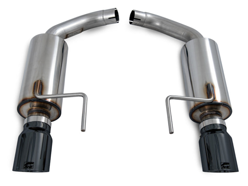 AWE Tuning S550 Mustang EcoBoost Axle-back Exhaust - Touring Edition (Diamond Black Tips) AWE Tuning
