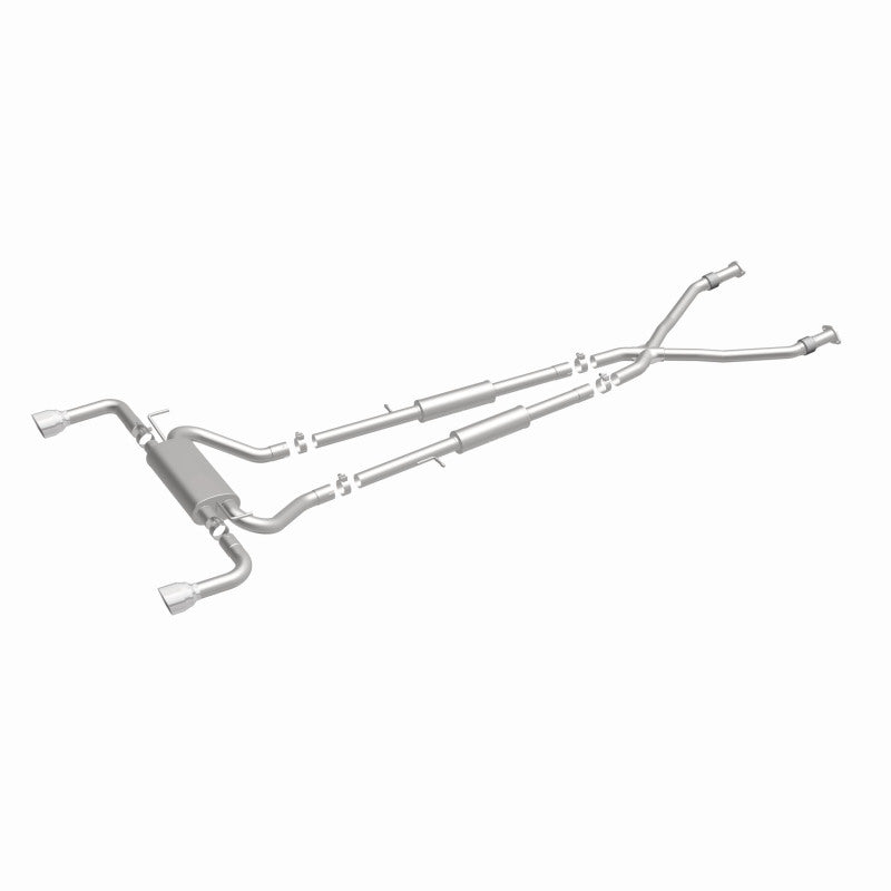 MagnaFlow 14 Infiniti Q50 V6 3.7L Cat-Back Polished Stainless Tips Dual Split Rear Exit Exhaust Magnaflow
