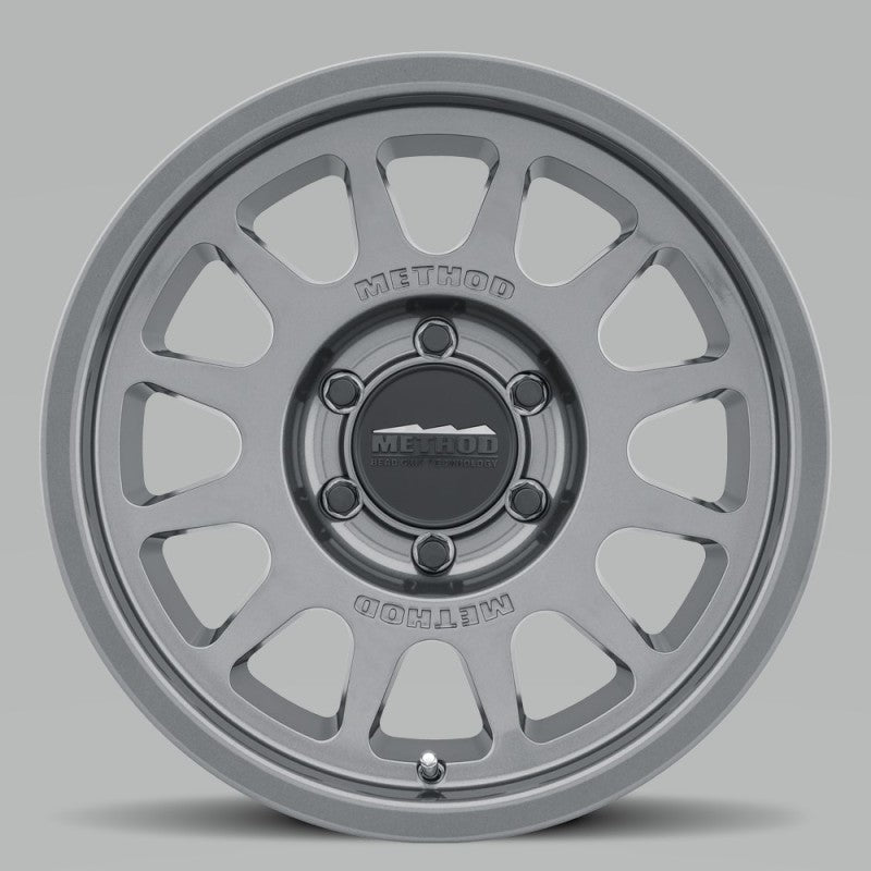 Method MR703 17x7.5 +50mm Offset 6x130 84.1mm CB Gloss Titanium Wheel - eliteracefab.com