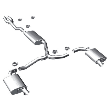 MagnaFlow 11-12 Dodge Charger V6 3.6L Dual Split Rear Exit Stainless Cat-Back Performance Exhaust Magnaflow