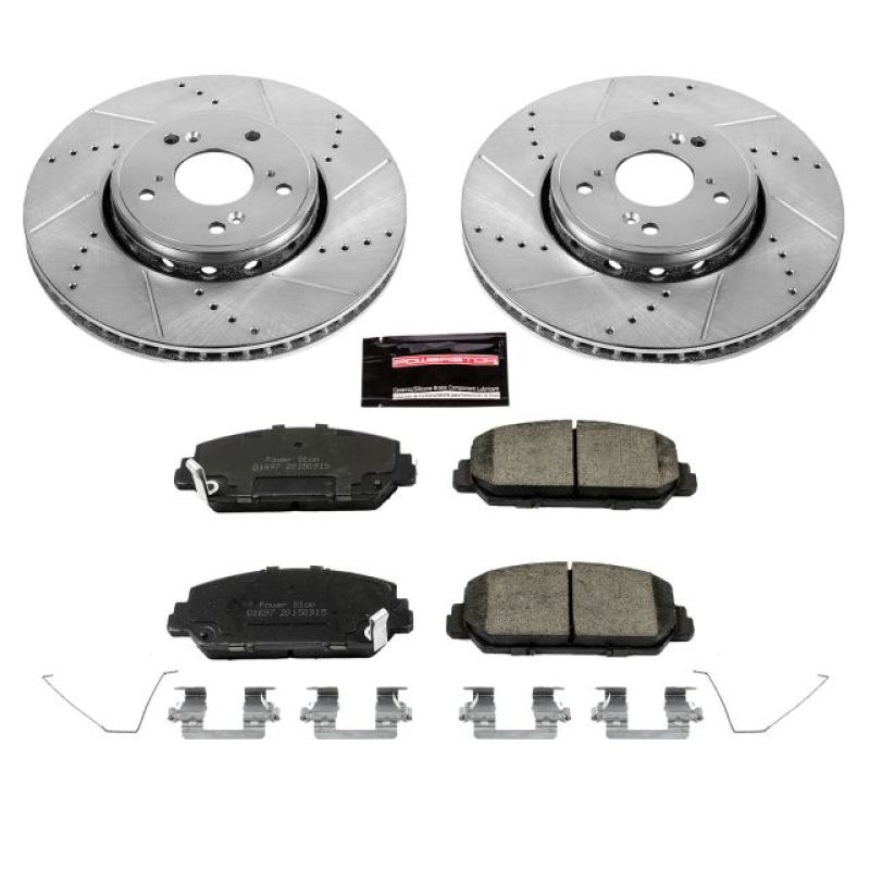 Power Stop 2016 Acura ILX Front Z23 Evolution Sport Brake Kit - eliteracefab.com