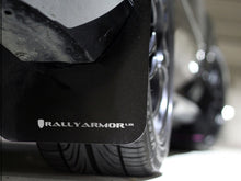 Load image into Gallery viewer, Rally Armor UR Mudflaps Black Urethane White Logo 2012-2016 Impreza (non Aero-Kit) - eliteracefab.com