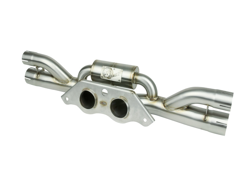 aFe Power MACHForce XP 304 Stainless Secondary Muffler Delete Pipe 14-19 Porsche 911 GT3 3.8L/4.0L aFe