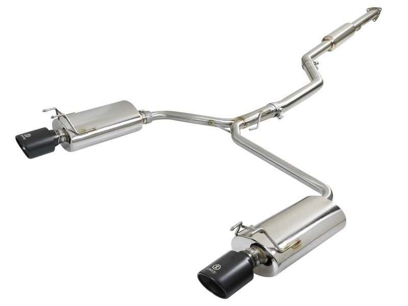 aFe Takeda Exhaust 304SS Dual Cat-Back w/ Black Tips 13-17 Honda Accord LX/EX/EX-L Sedan L4 2.4L - eliteracefab.com