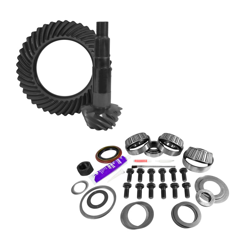 Yukon 11.25in Dana 80 3.54 Rear Ring & Pinion Install Kit 4.125in OD Head Bearing Yukon Gear & Axle