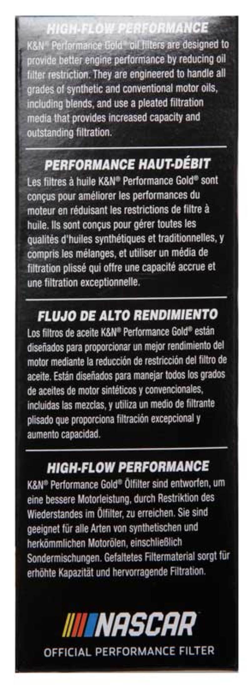 K&N Performance Oil Filter for 14-17 Dodge Durango 3.6L / 14-17 Jeep Grand Cherokee 3.6L - eliteracefab.com