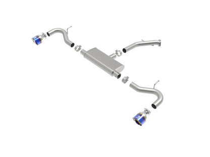 aFe Takeda 2.5in 409 SS Axle-Back Exhaust System Blue Flame 18-20 Hyundai Elantra GT L4-1.6L(t) aFe