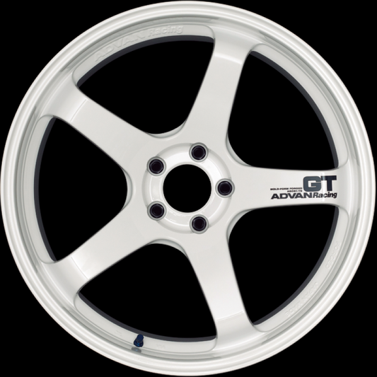 Advan YAQ9J22MWP GT Premium Version 19x9.5 +22 5-112 Racing White Wheel