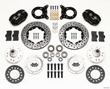 Wilwood Forged Dynalite Front Kit 11.00in Drilled 1970-1973 Mustang Disc & Drum Spindle