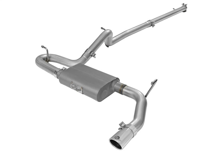 aFe Scorpion 2-1/2in Aluminized Steel Cat Back Exhaust 07-17 Jeep Wrangler V6-3.6/3.8L (4 Dr) aFe