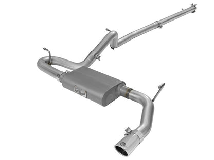aFe Scorpion 2-1/2in Aluminized Steel Cat Back Exhaust 07-17 Jeep Wrangler V6-3.6/3.8L (4 Dr) aFe