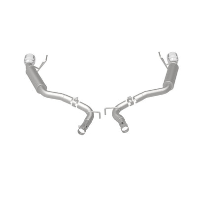 MagnaFlow Axle Back, SS, 2.5in, Competition, Dual Split Polish 4.5in Tip 2015 Ford Mustang Ecoboost Magnaflow