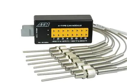 AEM 8 Channel K-Type Thermocouple EGT CAN Module - eliteracefab.com