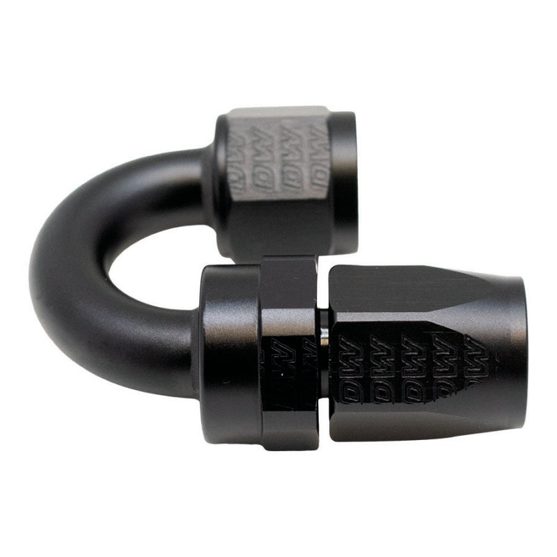 DeatschWerks 8AN Female Swivel 180-Degree Hose End CPE - Anodized Matte Black