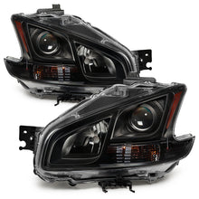 Load image into Gallery viewer, xTune Nissan Maxima 09-14 OEM Style Headlights - Black HD-JH-NM09-AM-BK - eliteracefab.com