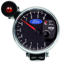 Autometer Ford 5in. 10K RPM Pedestal w/ Ext. Shift-Lite Tachometer Gauge