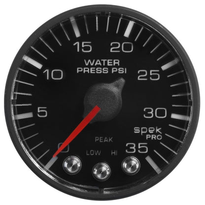 Autometer Spek-Pro 52.4mm 0-35 PSI Digital Stepper Motor Water Pressue Gauge P343328