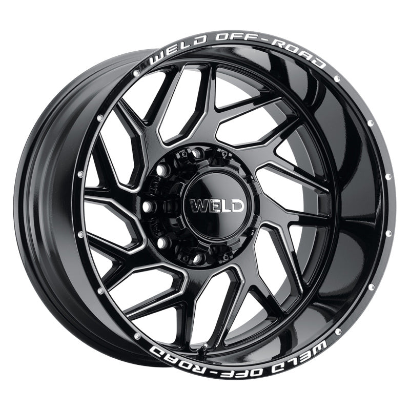 Weld Off-Road W117 20X12 Fulcrum 8X170 ET-44 BS4.75 Gloss Black MIL 125.1