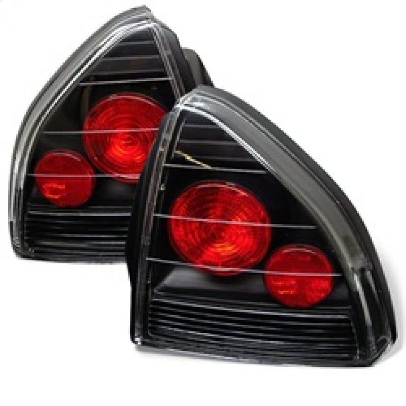 Spyder Honda Prelude 92-96 Euro Style Tail Lights Black ALT-YD-HP92-BK - eliteracefab.com