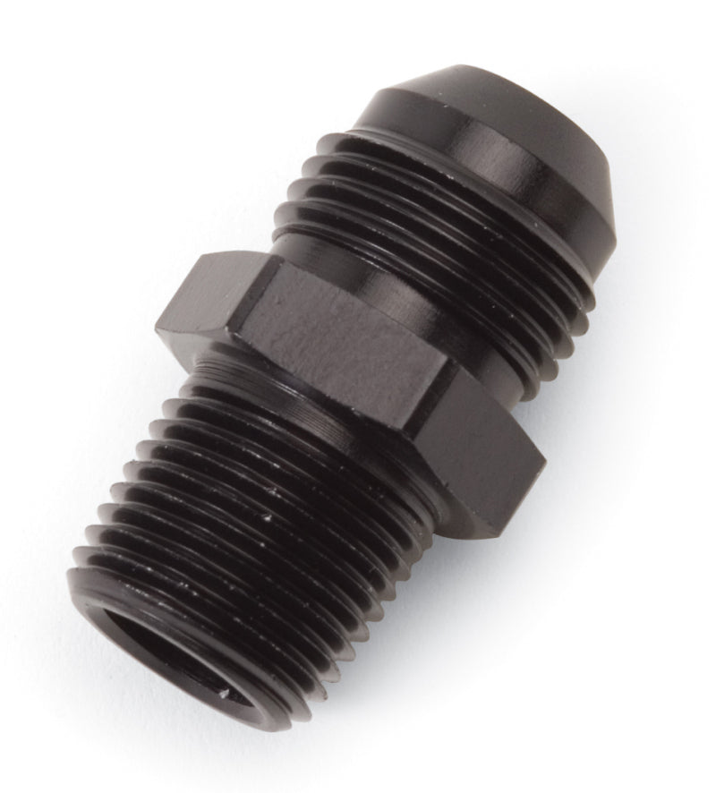 Russell Performance -6 AN to 1/4in NPT Straight Flare to Pipe (Black) - eliteracefab.com