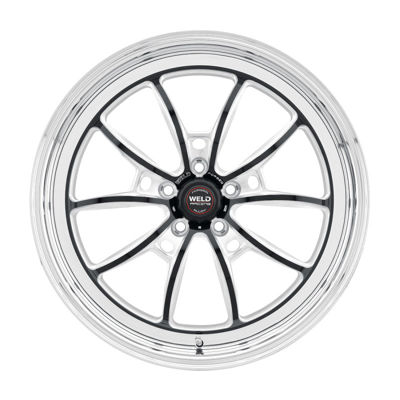 Weld S80 20x8 / 5x115 BP / 5.3in BS Black Wheel (High Pad) - Non-Beadlock